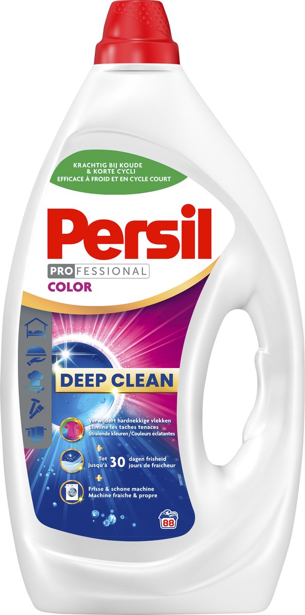 Persil Professional Gel Color – Flüssigwaschmittel – alle Farben – 88 Waschgänge – Großverpackung