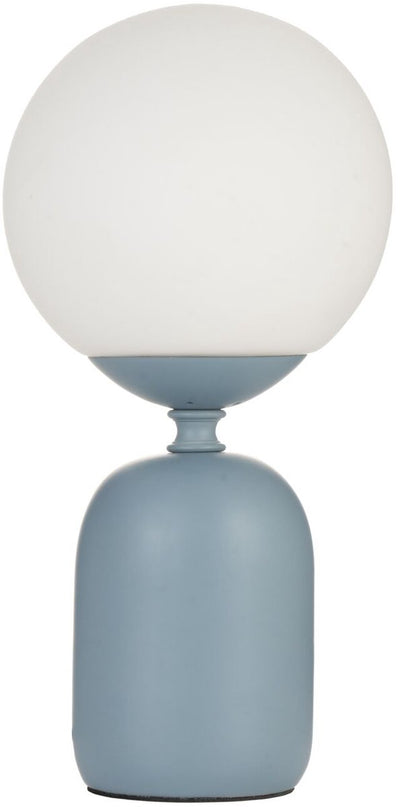 Pauleen LED-Tischleuchte leuchtender Charme - E14 - max. 20 W – Wohnzimmer, Schlafzimmer, Esszimmer – Blau und Weiß
