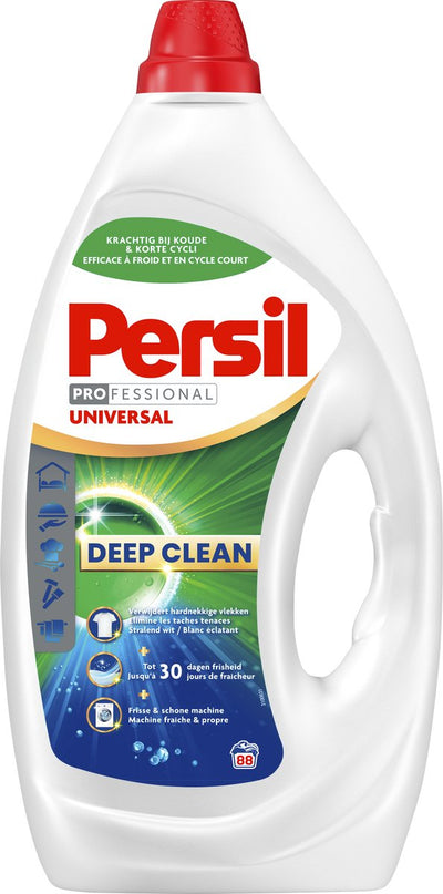 Persil Professional Gel Universal – Flüssigwaschmittel – kraftvolle Fleckenentfernung – 88 Waschgänge – Großverpackung
