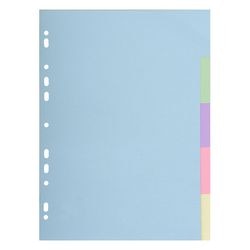 Tabs Europe 1605e, A4, 210 x 297 mm, 300 g/m², sortiert, Pastell, Packung mit 5 Stück
