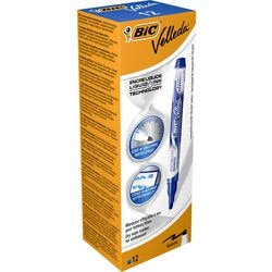 Whiteboard-Marker Bic Velleda blau, Packung 12 Stück