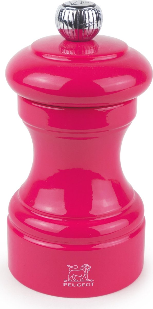 Peugeot Bistro Pfeffermühle 10 cm – Bonbonrosa – PEFC-Holz