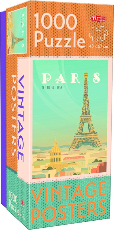 Tactic Vintage Paris – Puzzle – 1000 Teile – romantische Metropole im Retro-Stil – schlankes und beruhigendes Design – hohe skandinavische Qualität