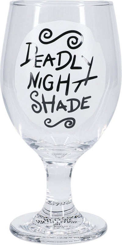 Paladone Nightmare Before Christmas Glow in the Dark Glas – Offiziell lizenzierter Deadly Nightshade Cup für Halloween-Jack-Skellington-Fans, 350 ml