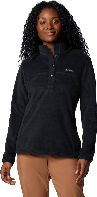 Columbia Benton Springs™ 1 2 Snap Pull Over II Damen-Outdoorweste – Schwarz