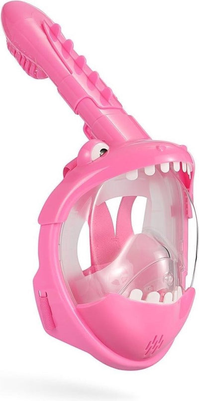 Atlantis Krokodil Schnorchelmaske - Schnorchel - Taucherbrille - Schnorchelset - Vollgesichtsmaske - Kinder - Rosa