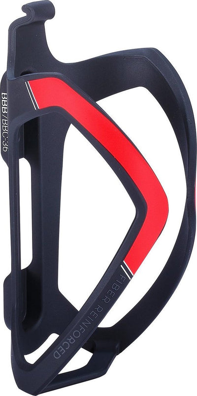 BBB Cycling Flaschenhalter Rennrad, Mountainbike – Verbundwerkstoff – Trinkflaschenhalter Schwarz Rot – Flexcage BBC-36