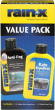 Rain-x Anti-Rain-Antibeschlag-Vorteilspack – 2 x 200 ml – regenabweisende Beschichtung = hydrophobe Technologie