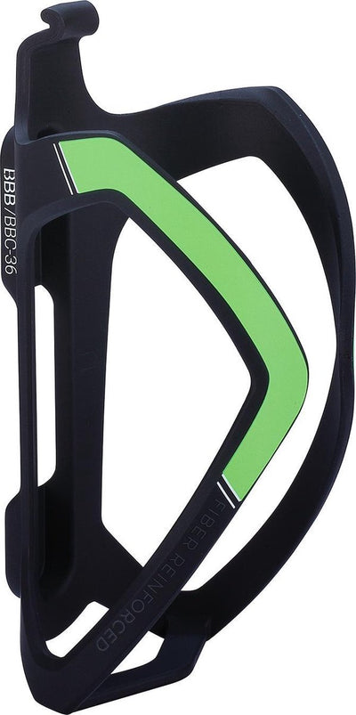 BBB Cycling Flaschenhalter Rennrad, Mountainbike – Verbundwerkstoff – Trinkflaschenhalter Schwarz Grün – Flexcage BBC-36