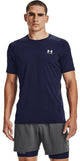 Under Armour UA HG Armour Fitted SS-Blu Herren-Sportshirt – Midnight Navy – Weiß