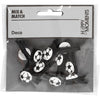 Creativ Firmenklammer mit Fußball, Größe 14x25 mm, Stärke 12 mm, schwarz, 10 Stück 1 Box