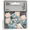 Creativ Company Baby, Größe 24x35 mm, Stärke 1,7 mm, hellblau, 10 Stück 1 Box