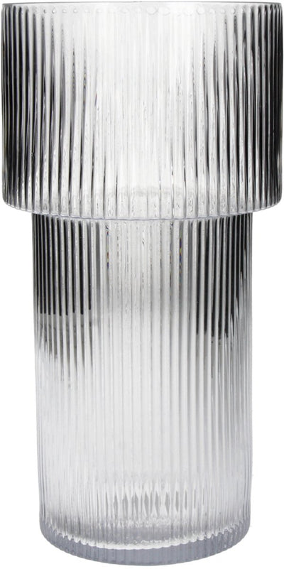 HD Collection Vase Streifenglas 14,5x14,5x29cm