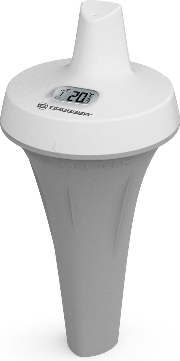 Bresser Wetterstation – Spa- und Schwimmbadthermometer – bis zu 30 Meter Reichweite – kompatibel mit verschiedenen Wetterstationen