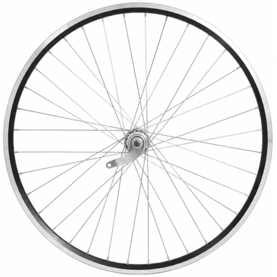 Hinterrad 28 1 4 Zoll – Favorit-Bremsnabe – Zac2000-Felge (schwarz silber)