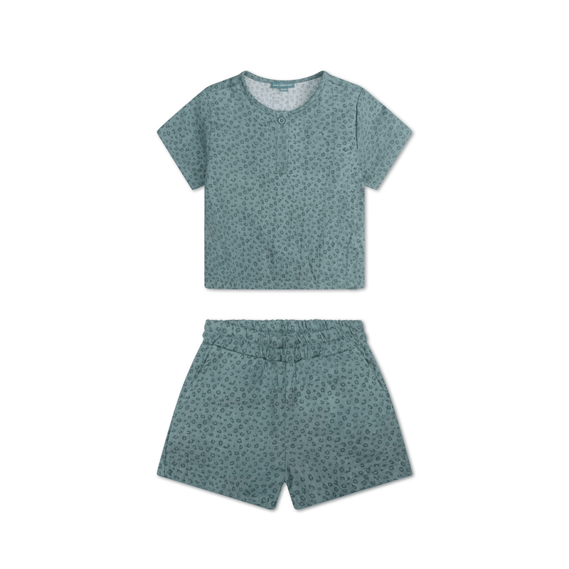 Leopard | Green Boys Set Beach - Musselin