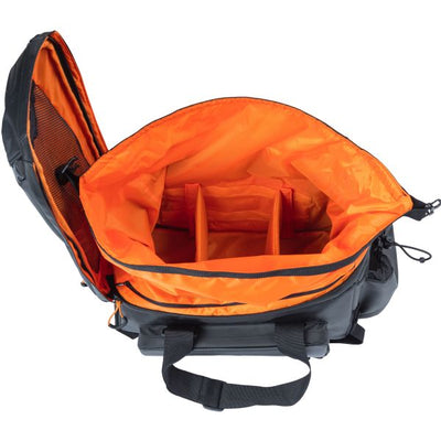 Basilikum Miles XL Pro-Gepäck-Bedrohungstasche, schwarzer Orange, wasserdicht, 9-36L, geeignet für Elektrofahrräder