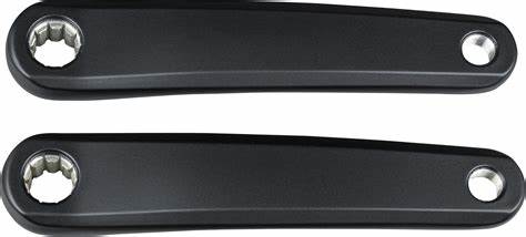 Kalloy Kurbel links+rechts 170 mm Isis, einschließlich Aluminium Matt Black