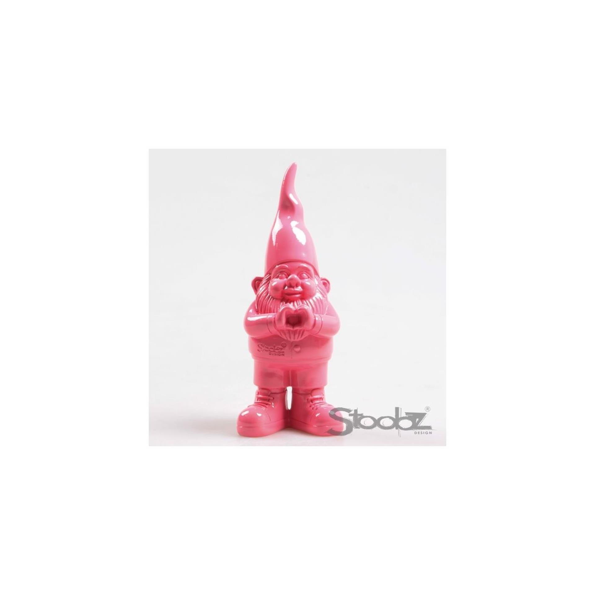 Stoobz Design Stoobz Zwerg mit Herz 20cm Fuchsia