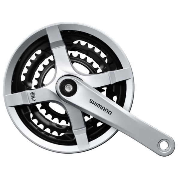 Shimano Kurbel Set 6 7 8-Gang FC-Ty501 175 mm 48 x 38 x 28T Silber