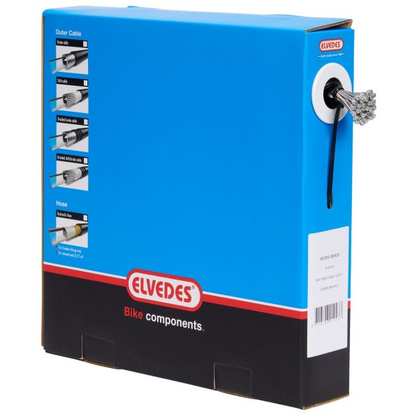 Elvedes Schaltseilzug Edelstahl 3m Nippel 4x4 Box (50)