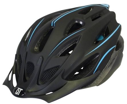 Qt Zyklus Tech Helm Sicherung matt schwarz Bluew l 54-58 cm 2810417