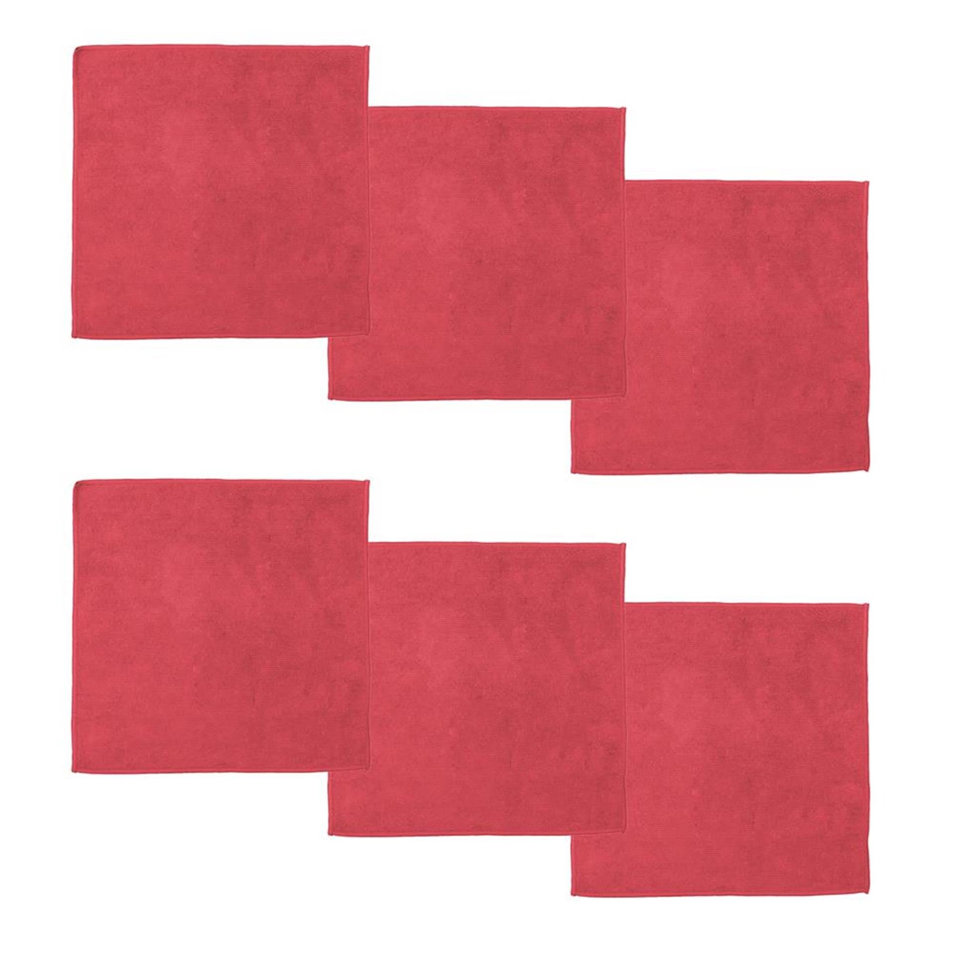 Ddddd Mikrofasertuch 30x30 rot 6 Stk.