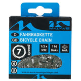 M-Wave M-Wave Kette kmc 5 6 7 Gang 1 2x3 32 116 Glieder Blister - afbeelding 2