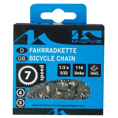 M-Wave M-Wave Kette kmc 5 6 7 Gang 1 2x3 32 116 Glieder Blister