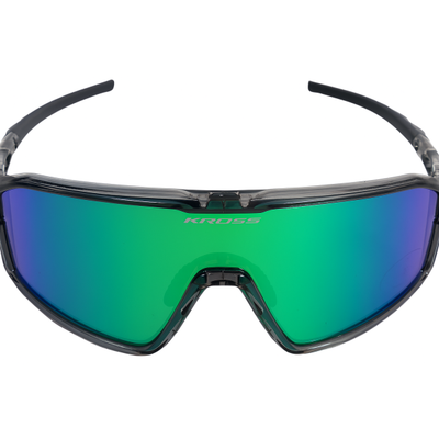 Kross Fahrradgläser Flash UV400 Polarisierte Objektive - Schwarzer Rahmen