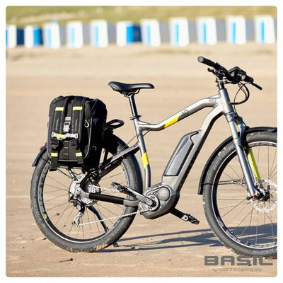 Basil Miles Daypack - sportliche Fahrradtasche - unisex - schwarz lime