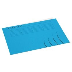 Innenordner Djois A6000-546 Karton 225 g m2 Folio blau beidseitig bedruckt
