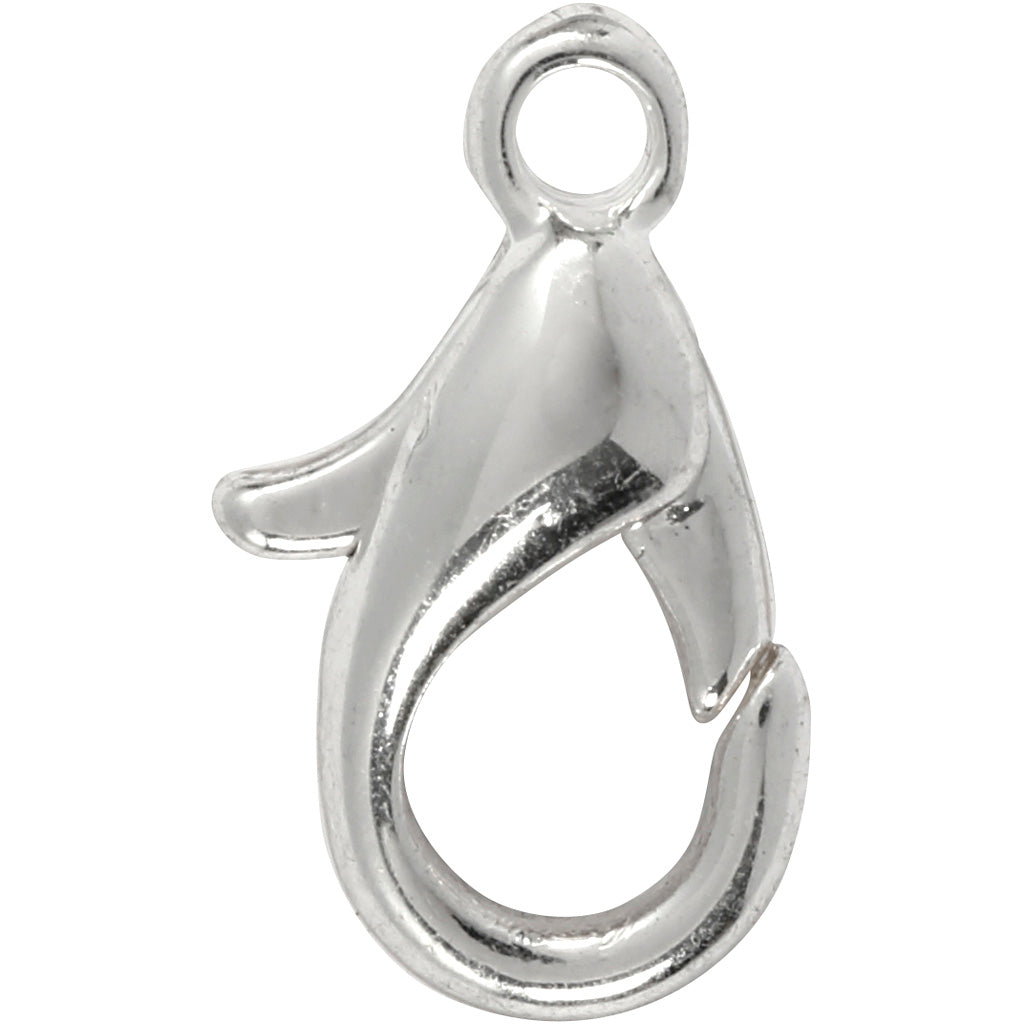 Creativ Company Karabiner, L: 10 mm, versilbert, 100 Stück 1 Box