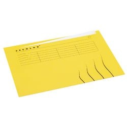 Innenordner djois a6002-444 karton 225g m2 a4 gelb ungleichseitig bedruckt