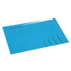 Innenmappe djois a6002–546 Karton 225 g m2 Folio blau beidseitig bedruckt