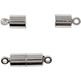 Creativ Company Magnetverschluss mit Ösen, L: 15 mm, D 5 mm, versilbert, 10 Stück 1 Box - afbeelding 1