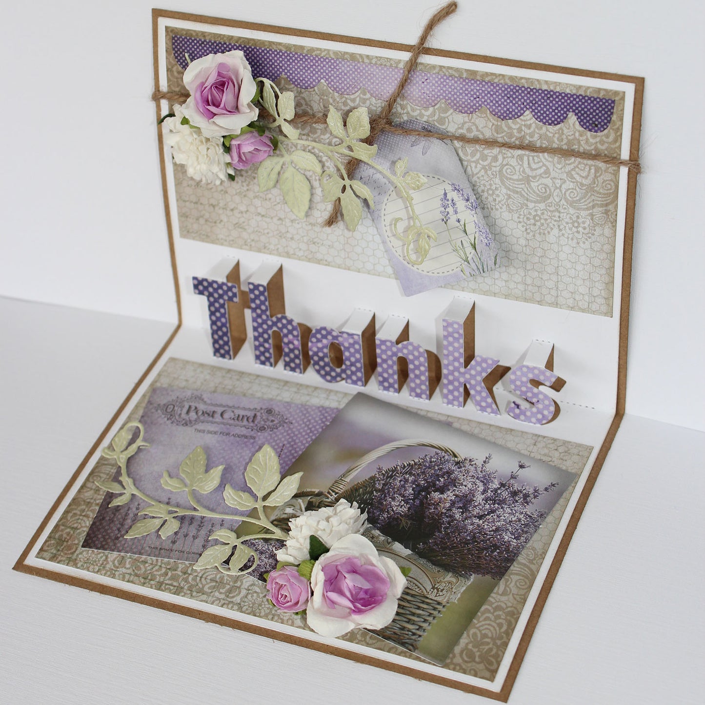 Joy!crafts • Pop-up-3D-Schneidschablone, Danke