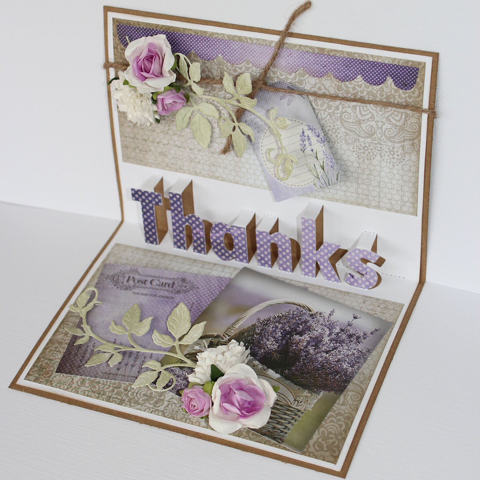 Joy!crafts • Pop-up-3D-Schneidschablone, Danke