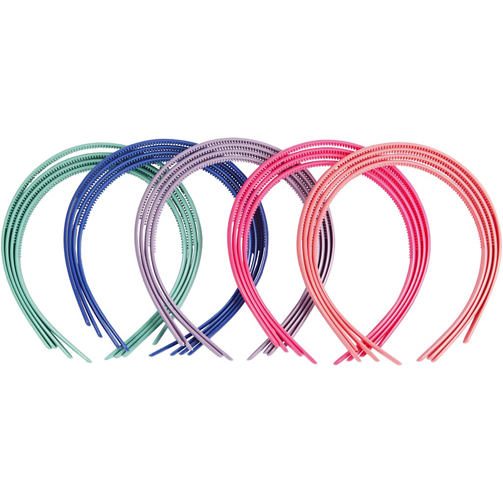 Creativ Company Haargummis, B: 8 mm, verschiedene Farben, 20 Stück 1 Box