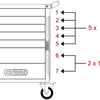 KS Tools Tool Trolleys Racingline KS Tools 515 PCs.