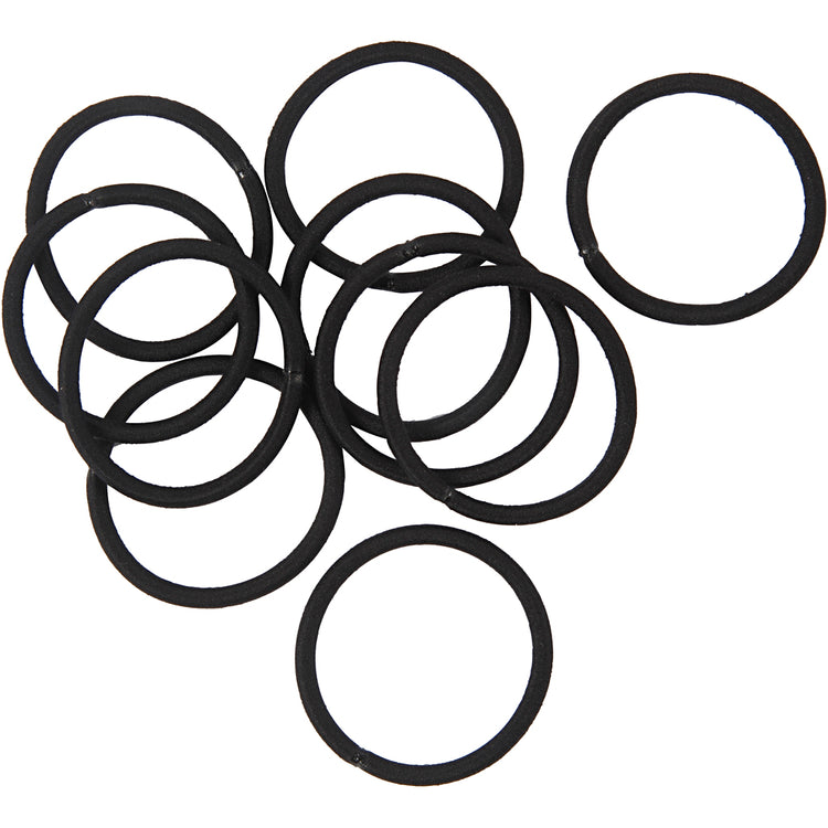 Creativ Company Haargummi, D 45 mm, schwarz, 10 Stück 1 Box