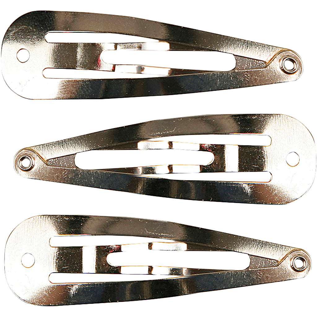 Creativ Company Haarnadel, L: 45 mm, B: 14 mm, versilbert, 100 Stück 1 Box
