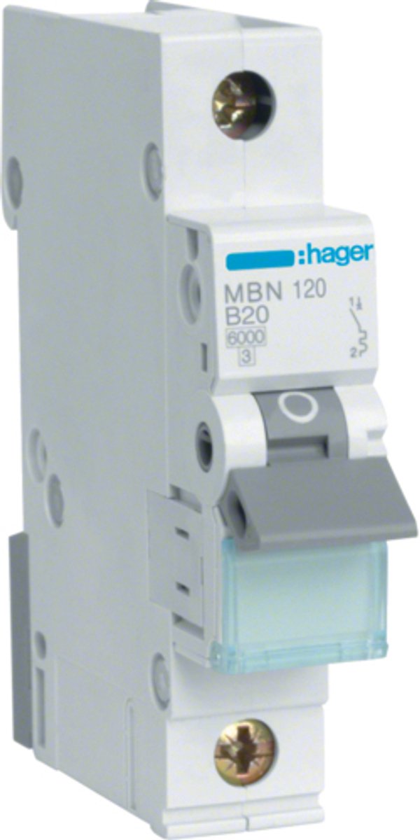 Hager MBN120 Leistungsschalter 1-polig 20 A
