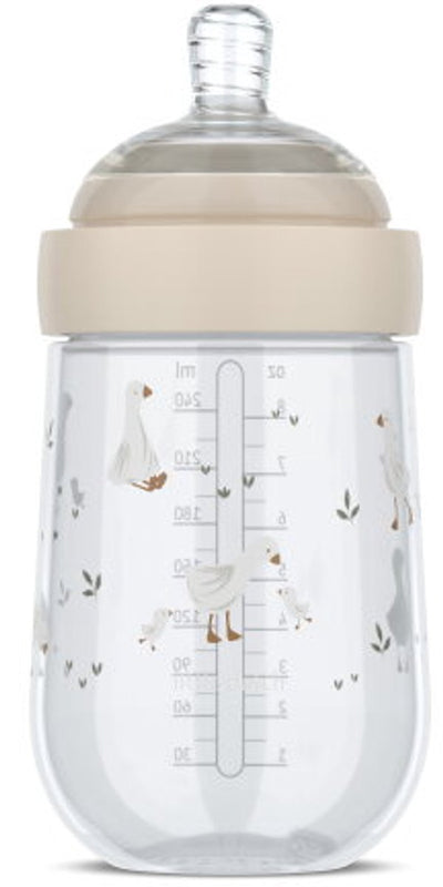 Mepal Mio Babyflasche Little Dutch – 240 ml – Anti-Kolik – Spiraldesign verhindert Verstopfen – medizinisches Silikon – Little Goose