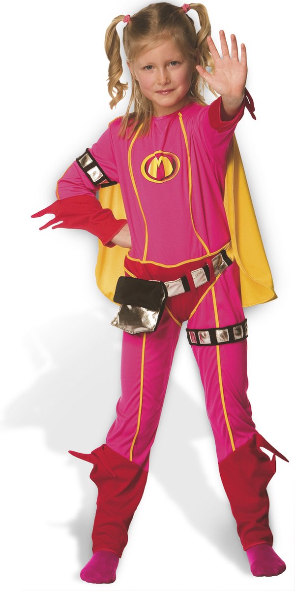 Studio 100 Mega Mindy Dress-up-Anzug mit Cape, 6-8 Jahre alt
