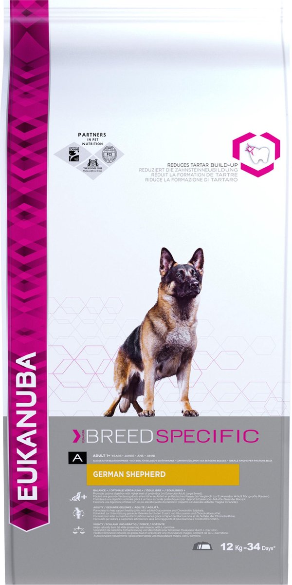 Eukanuba Deutscher Schäferhund – rassespezifisch – Huhn – Hundefutter – 12 kg