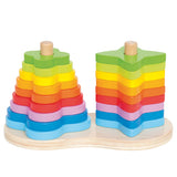 Hape Stacking Tower Regenboog - afbeelding 1