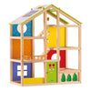 Hape Wooden 4 Seasons Dollhouse mit Möbeln