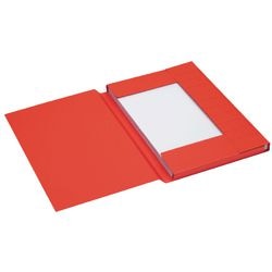 Staubklappenmappe Djois A6010-252 255 g m2 Folio rot 3 Klappen recycelt