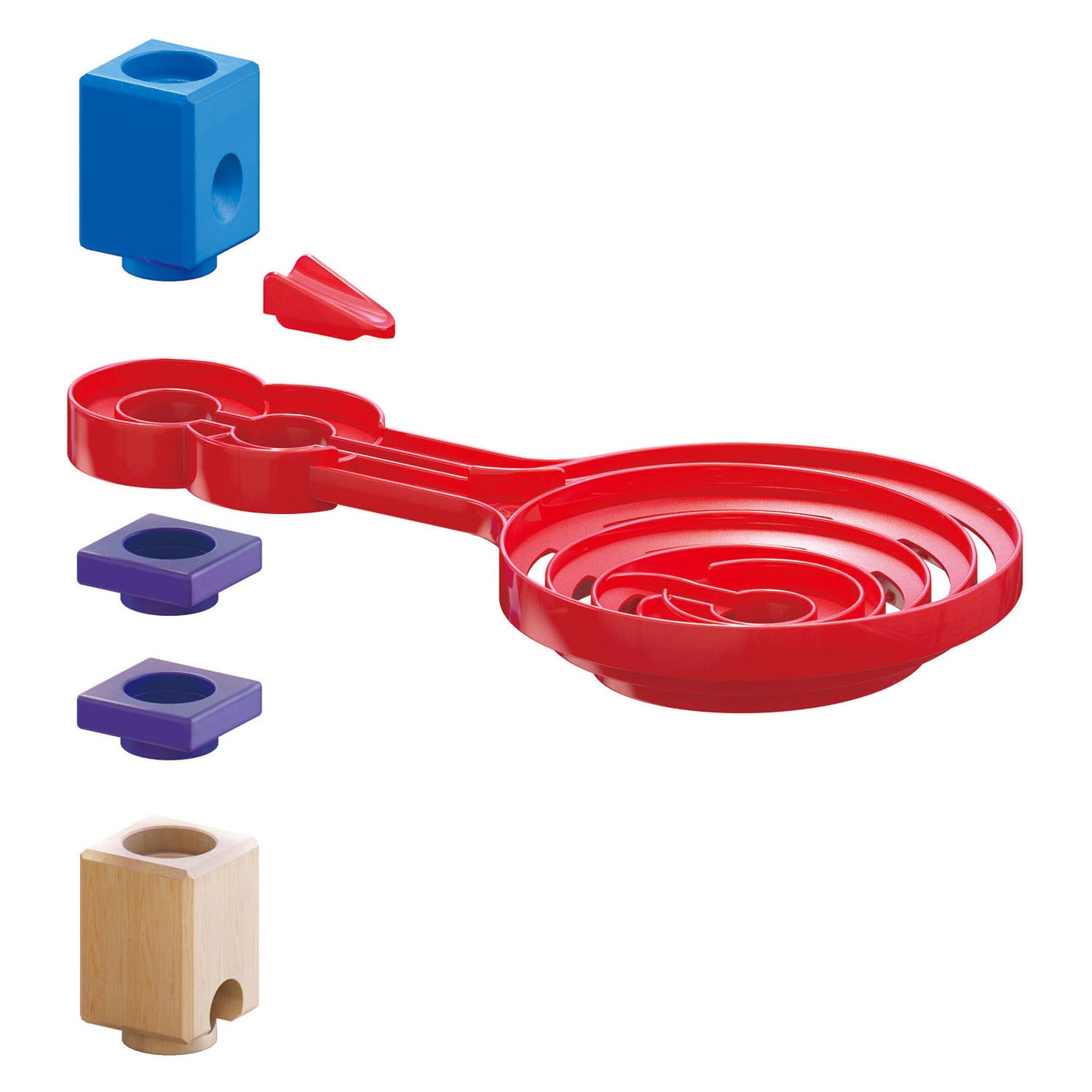 Hape doppelseitige Spiralwechsel Knikkerbaan. 9dlg.